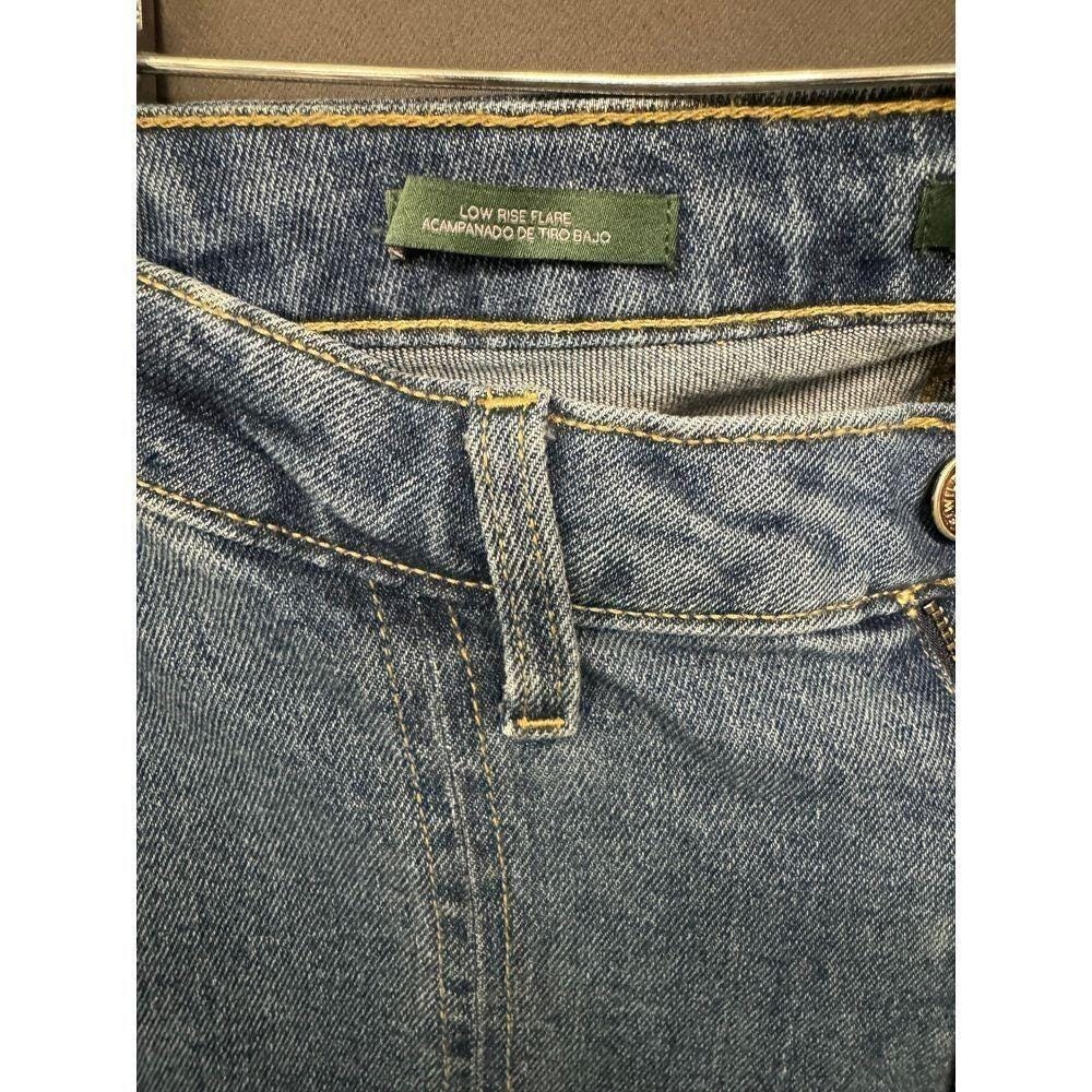 Cargo Flare Blue stonewash low rise Jeans | Size 8 | by Wild Fable - Picture 3 of 5